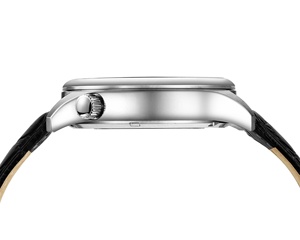 שעון יפני אוטומטי עם לוח אמייל כחול, מארז טיטניום יוקרתי, רצועת עור אמיתי, שעון עסקי לגברים - Product Image 2