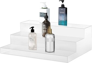 Wholesale Acrylic Countertop <strong>Step</strong> <strong>Display</strong> Stands Riser <strong>with</strong> 3 Tier <strong>counter</strong> <strong>display</strong> stand supermarket shelf <strong>display</strong> rack - Product Image 6