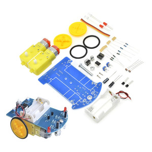 D2-1 Smart Robot Car Kit linea di tracciamento intelligente auto Robot fotosensibile giocattolo elettronico fai da te Kit fai da te Patrol parti di automobili - Product Image 1