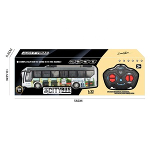 2.4GHZ4CHリモートコントロール観光バスモデルとライトシミュレーションRcモデルバスキッズRcおもちゃ - Product Image 4