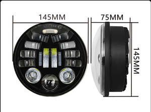 ไฟหน้า LED ทรงกลม5.75นิ้วสำหรับรถจักรยานยนต์ H-arley W-rangler ดัดแปลงใหม่ - Product Image 5