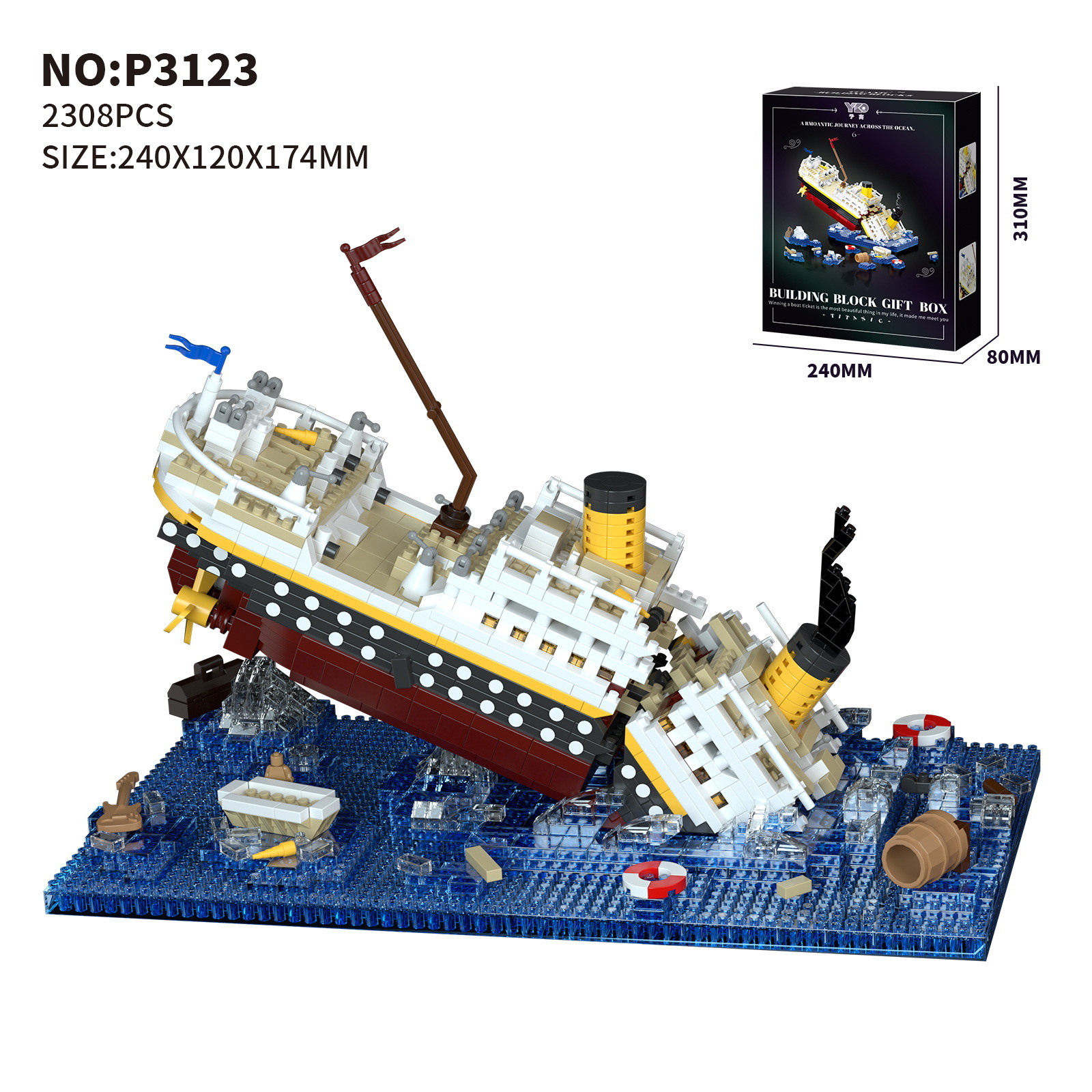 P3123-titanic. hull sinking