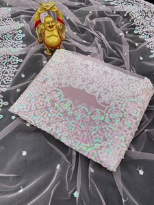 דקה אחת מודבקת הסיטונאי שיעור יפה רצף c pallu עבודה נטו saree נטו רך עם חולצה תואמת למבוגר מיוחד
