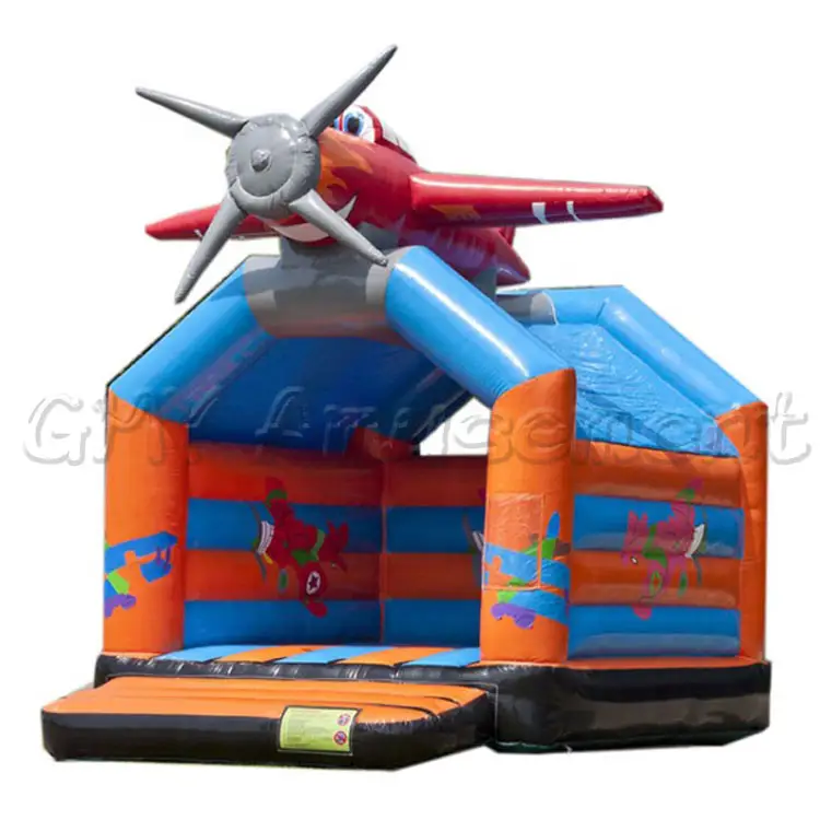Regular air plane airplanes inflatable jumper jump bouncer jumping bouncy castle bounce house