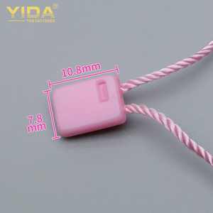 Hot Selling Fashion Garments Swing <strong>Tag</strong> <strong>String</strong> <strong>Plastic</strong> Security <strong>Tag</strong> Polyester Rope Fastener <strong>Loop</strong> Lock Pin for Garment <strong>Tag</strong>