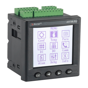 Acrel ARTM-Pn Rs485 Modbus-RTU GFSK Controlador de temperatura inalámbrico Dispositivo de visualización para sensor de temperatura ATE - Product Image 3