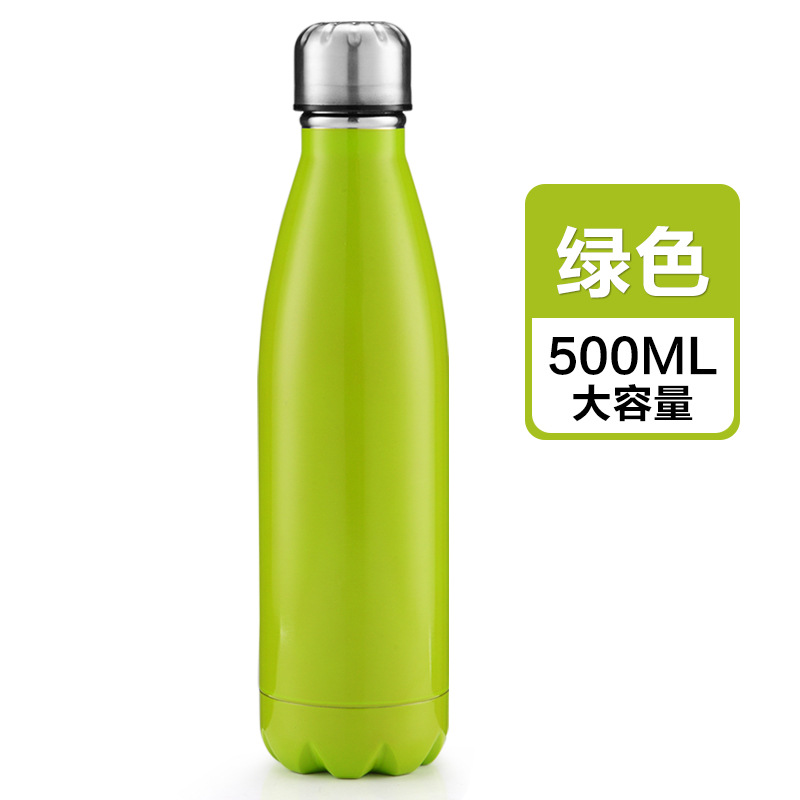 Coke bottle, matte green 500ML.