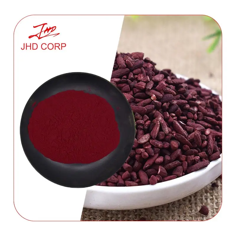 Pasokan pabrik JHD Food Grade 0.3%-5% ekstrak beras Monacolin K ragi merah