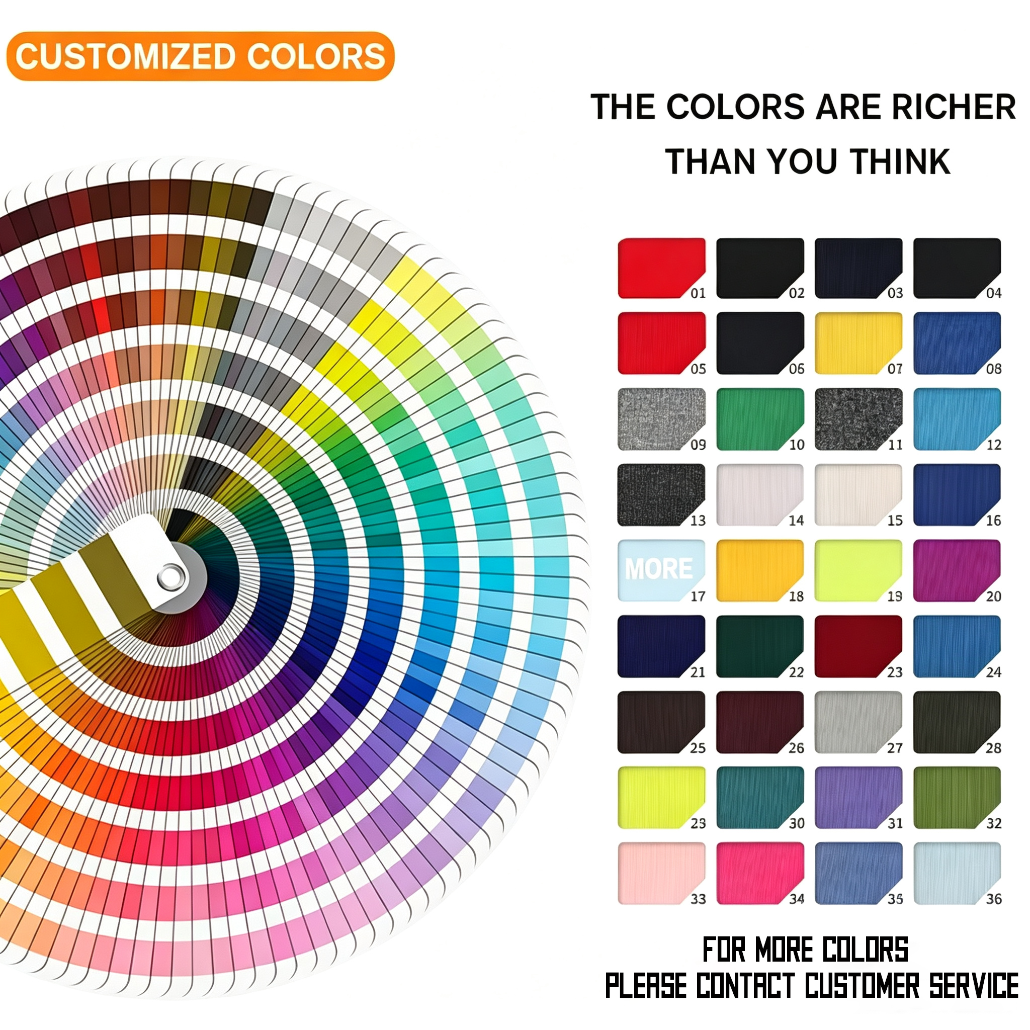 Customized colors Design Sample Contact