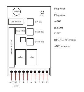 Hersteller Big-Memory-Controller 433/315MHz Drahtloser 20-Kanal-Sender und-Empfänger für Schiebe-/Garagen-/Autotür YET420pc - Product Image 6
