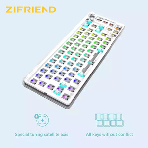 Hot Swap RGB Interfaz USB inalámbrica Teclado mecánico Kit de bricolaje Interruptores programables de 3 modos Cherry Brand Axis Nueva condición - Product Image 6