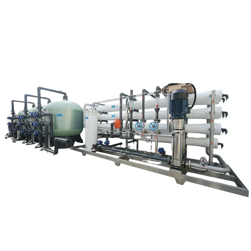 Sistema de filtro de água por osmose reversa, plantas industriais de dessalinização de poços por osmose reversa, planta de dessalinização de água