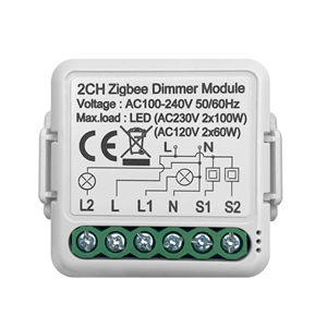 1ギャング2ギャングニュートラルラインミニDIYTuya ZigBeeスマート調光器スイッチモジュールODM - Product Image 2