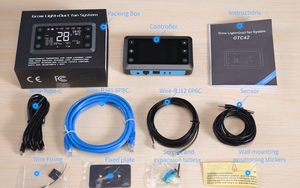 Duct Fan System Grow Light Controller <strong>4</strong> Channel RJ45 RJ14 Indoor Greenhouse <strong>Timer</strong> 0-10V Dimmable <strong>Led</strong> Grow Light Controller - Product Image 2