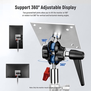 Focus Monitor <strong>Mount</strong> Adapter With VESA <strong>Mount</strong> ME-108P AdjustableLight Stand Adapter Dual 360 Ball Joint Impact Screen TV
