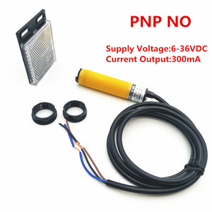 Sensor fotoeléctrico con interruptor de reflexión, fuente de alimentación PNP NO M18, salida de corriente 6-36VDC, 300mA, IP67 E3F-R2PK - Product Image 2