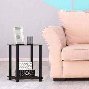 热卖廉价简约茶几法国橡木灰色咖啡边桌 - Product Image 1