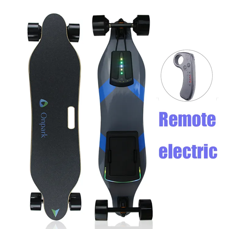 China Boosted 1600W Dual Motor Dirt 36V Battery Adult Bamboo And Fiber Glass Deck 4 Wheel Electric Skateboard