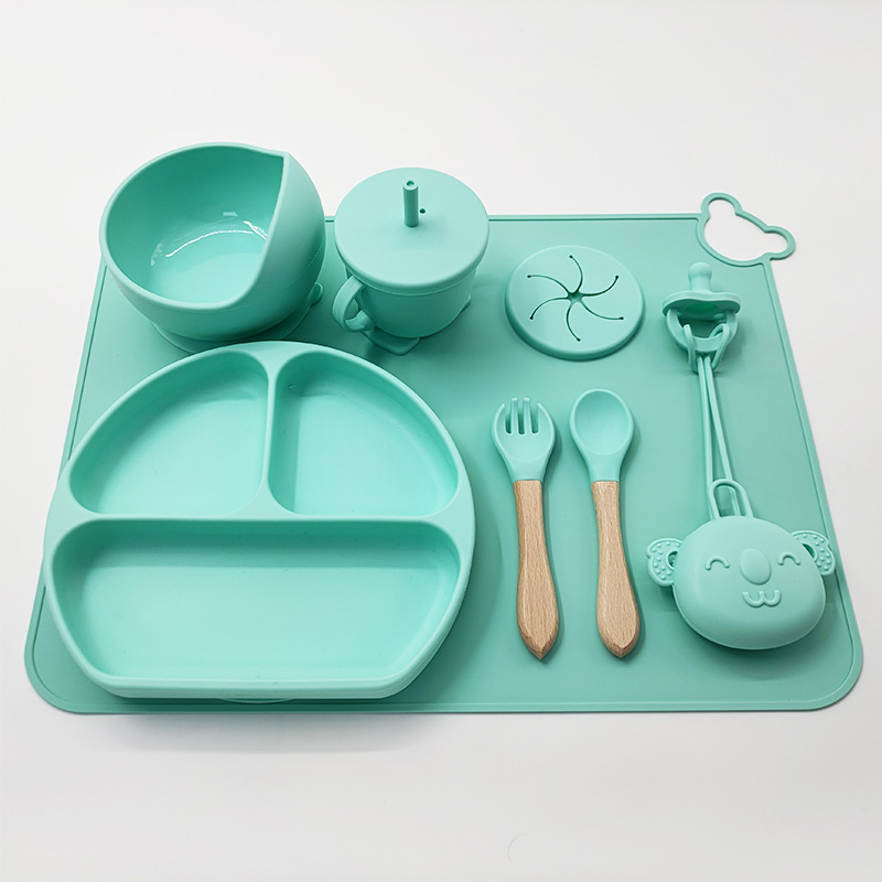 smile plate set-mint