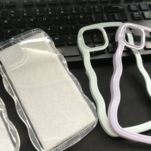2025 dalga şekli bulut 2 In 1 kılıfları iPhone 16 için özel kapak için Ins telefon kılıfı özelleştirmek iPhone 16 için Pro max - Product Image 2