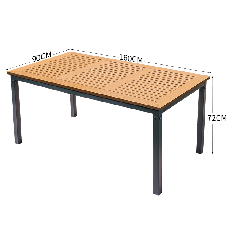 Black frame 160*90cm table