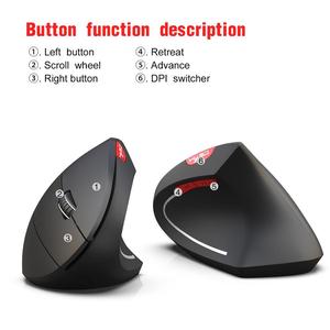Mouse da gioco Wireless Gamer mouse BT Mouse Computer USB Office Magic Mouse ergonomico verticale ricaricabile per PC portatile - Product Image 5