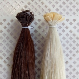 סיטונאי אישית בתולה remy cuticle מיושר קראטין טיפים שטוח טיפים שיער רוסיות הרחבות עבור סלוני