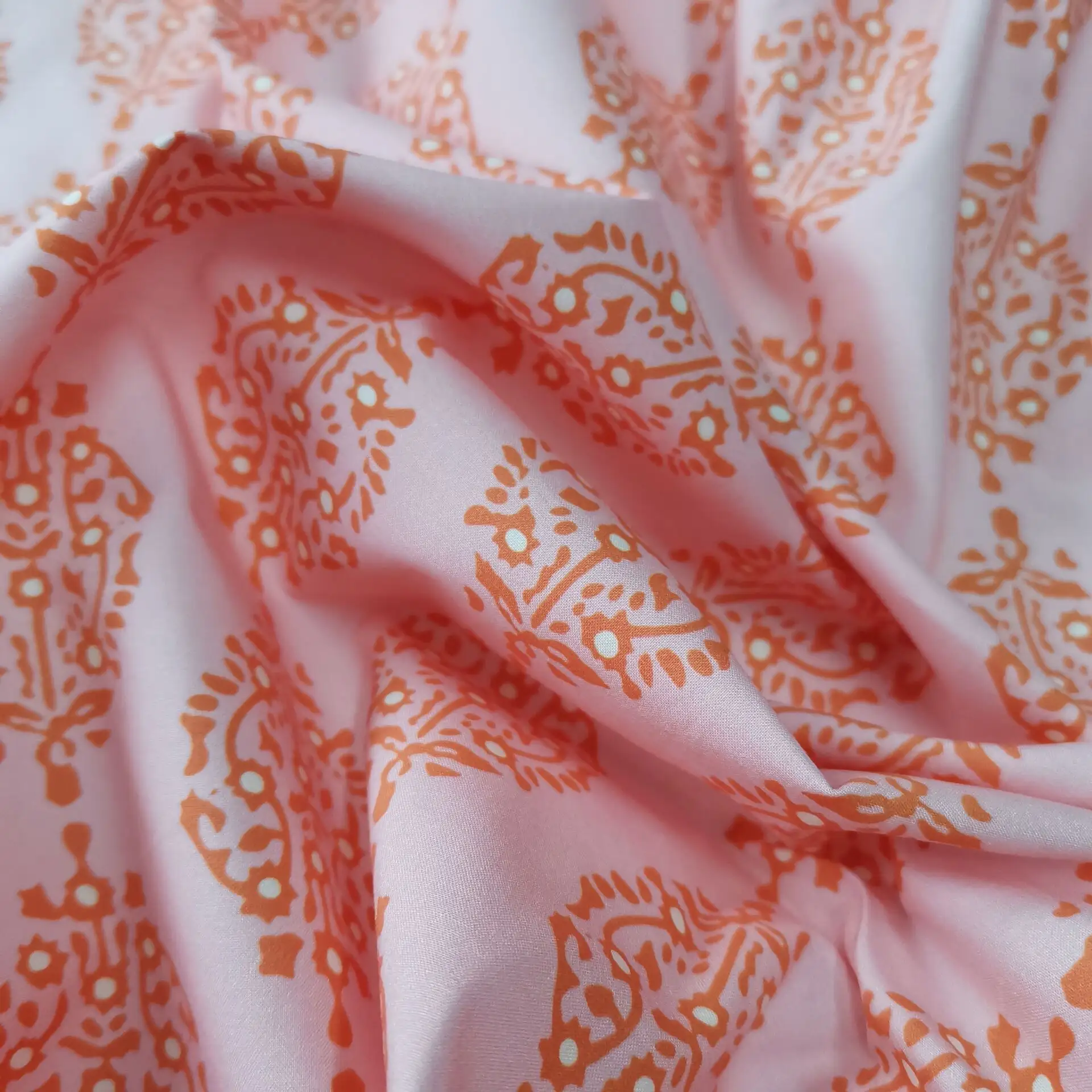 Saia de algodão tecido impressão digital flor tela impressa para as mulheres vestido personalizado
