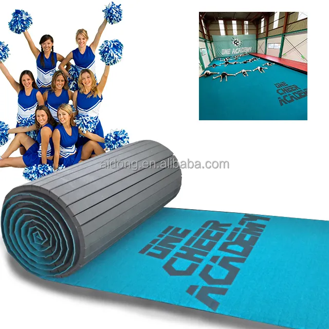 AIDONG-colchón de animadoras para gimnasio, alfombra gimnástica de espuma, wushu, suelo usado, mate enrollable, plegable
