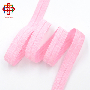 Fábrica Colorida Macia 20mm Afiação Banding Piping Tape Dobre Elástico para Underwear Hairband