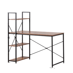 Escritorio de ordenador de muebles de oficina comercial de diseño moderno con mesa de escritorio de estantería integrada - Product Image 2