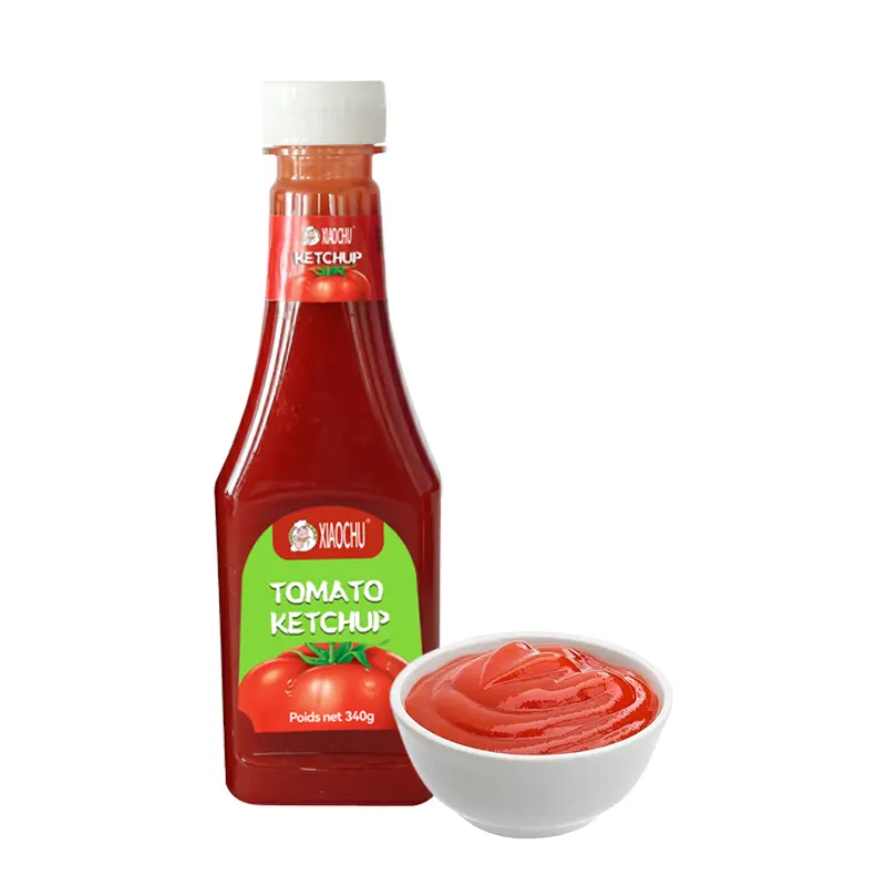 Toptan domates sosu OEM marka 320g plastik sıkma şişeleri lal standart türkiye ketçap