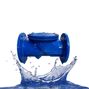 橡胶翻板止回阀h44x-16q防回流反向水阀法兰单向止回阀 - Product Image 1