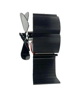 Im Lặng 6-Lưỡi Nhiệt Powered Bếp Fan Đen Kim Loại Lò Sưởi Fan Điện Với Hộp Cài Đặt Cho Hộ Gia Đình Sử Dụng - Product Image 3