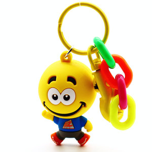 OEM ODM ราคาถูกที่กำหนดเองการ์ตูนน่ารักส่วนบุคคลยางพวงกุญแจ2d 3d ซอฟท์พีวีซีพวงกุญแจยางสำหรับโปรโมชั่นของขวัญโฆษณา - Product Image 1