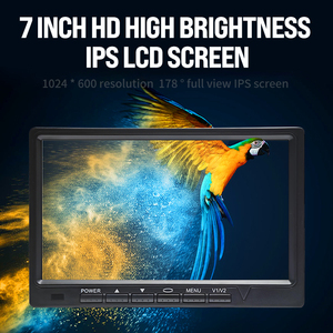 最新7英寸屏幕高清DC12-24V H0-DMI VGA影音接口液晶薄膜晶体管屏幕闭路电视液晶台式电脑显示视频监视器 - Product Image 4