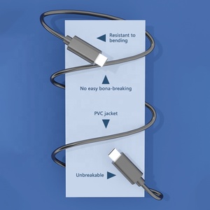 USB 3.1 3.2 USB-C tipi C düz Thunderbolt 3 20 Gbps 100 veri senkronizasyonu 5A USB-C W 10Gbps hızlı şarj şarj tipi C kablo - Product Image 4