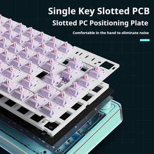 Eweadn v82pro 75% 82 מפתחות מבנה אטם מותאם אישית pbt keycaps אלחוטי קווית USB חם החלפה rgb המשחקים מכני מקלדת חדש