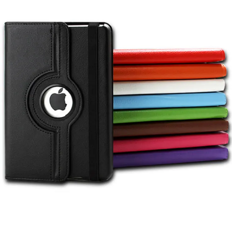 Casing untuk Ipad 9 Generation Leather 360, Casing Cerdas Berputar untuk iPad 9/8/7 6th 5th Air 5 Mini 1 2 3 4