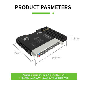 PLCアナログ出力IOモジュールIP20分散バスシステムサポート4モジュール電圧タイプ - Product Image 3