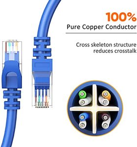 CableCreation yüksek hızlı 10Gbps kedi 6a Ethernet LAN yama kablosu 10 Feet RJ45 konektörü PC bilgisayar ile uyumlu - Product Image 4