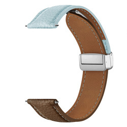 Bleu clair avec motif gris marron-litchi