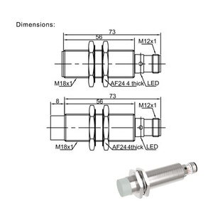 LANBAO <strong>Analog</strong> <strong>output</strong> series cylindrical 0-10V 0-20mA <strong>output</strong> M12 connector wholesale <strong>proximity</strong> <strong>sensor</strong>