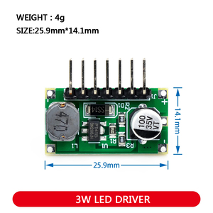 1W/2W/3WLEDドライバー350mA/700mA PWM調光入力5-35VDC定電流モジュール - Product Image 4