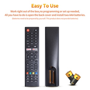 Netflix YouTubeボタン付きVIZIOTVリモコンLCDTVバッテリー駆動用ユニバーサル赤外線4ボタン - Product Image 3