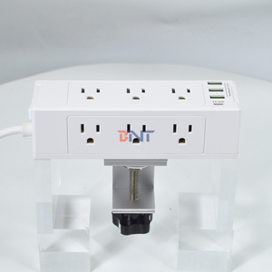 Enchufe de escritorio USB con interruptor 20W Carga rápida Diseño de mesa de 3 puertos Nivel IP44 16A Corriente nominal - Product Image 3