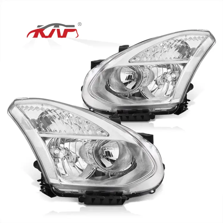 Phares Chrome Logement Clair Len Réflecteur Clair NI2502203 Head Light Phare pour NISSAN ROGUE 2008-2013