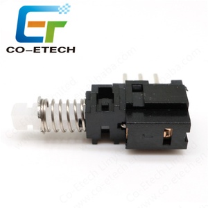 1A 30V 6 PIN Auto-lock Push Button Switch DPDT PCB Terminale - Product Image 4