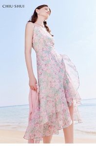 Yeni stil romantik kadın çiçek elbise ve hırka Set zarif plaj tarzı ilkbahar/yaz kıyafeti - Product Image 2