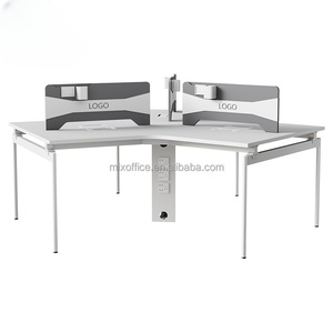 Oficina Mesa de ordenador Estación DE TRABAJO Conjunto de muebles Moderno Soho Trabajo en equipo Diseño de 3 asientos Escritorios de oficina